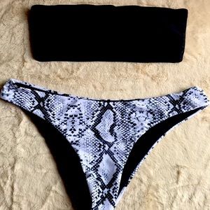 Womens Large Animal Print Bikini CLEAN EUC